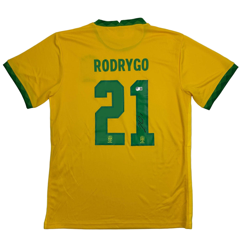 autographed-signed-rodrygo-silva-de-goes-brazil-yellow-soccer-world-cup-jersey-beckett-bas-coa