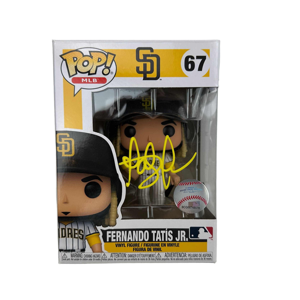 autographed-signed-fernando-tatis-jr-san-diego-padres-67-funko-pop-mlb-baseball-figurine-beckett-bas-coa