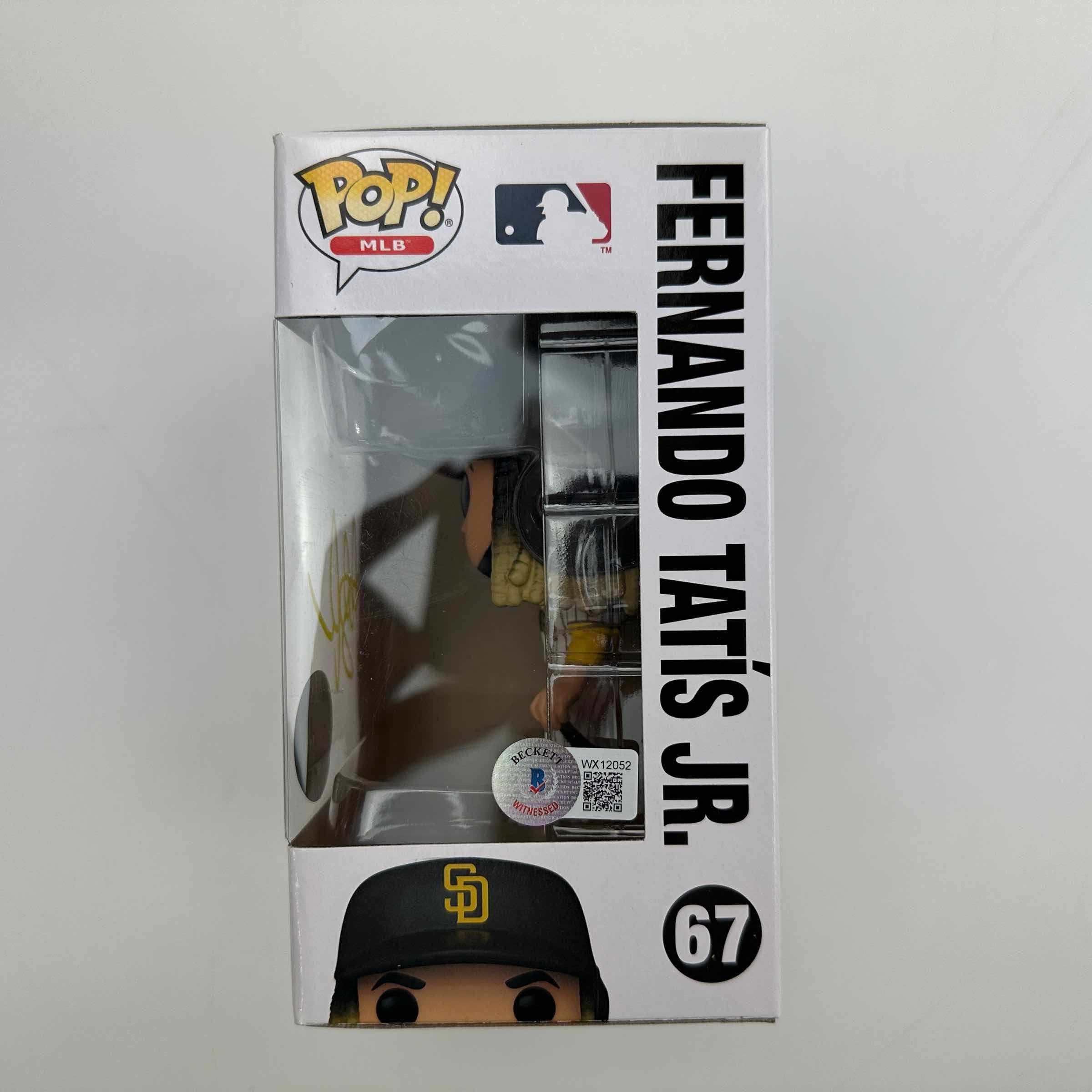 autographed-signed-fernando-tatis-jr-san-diego-padres-67-funko-pop-mlb-baseball-figurine-beckett-bas-coa