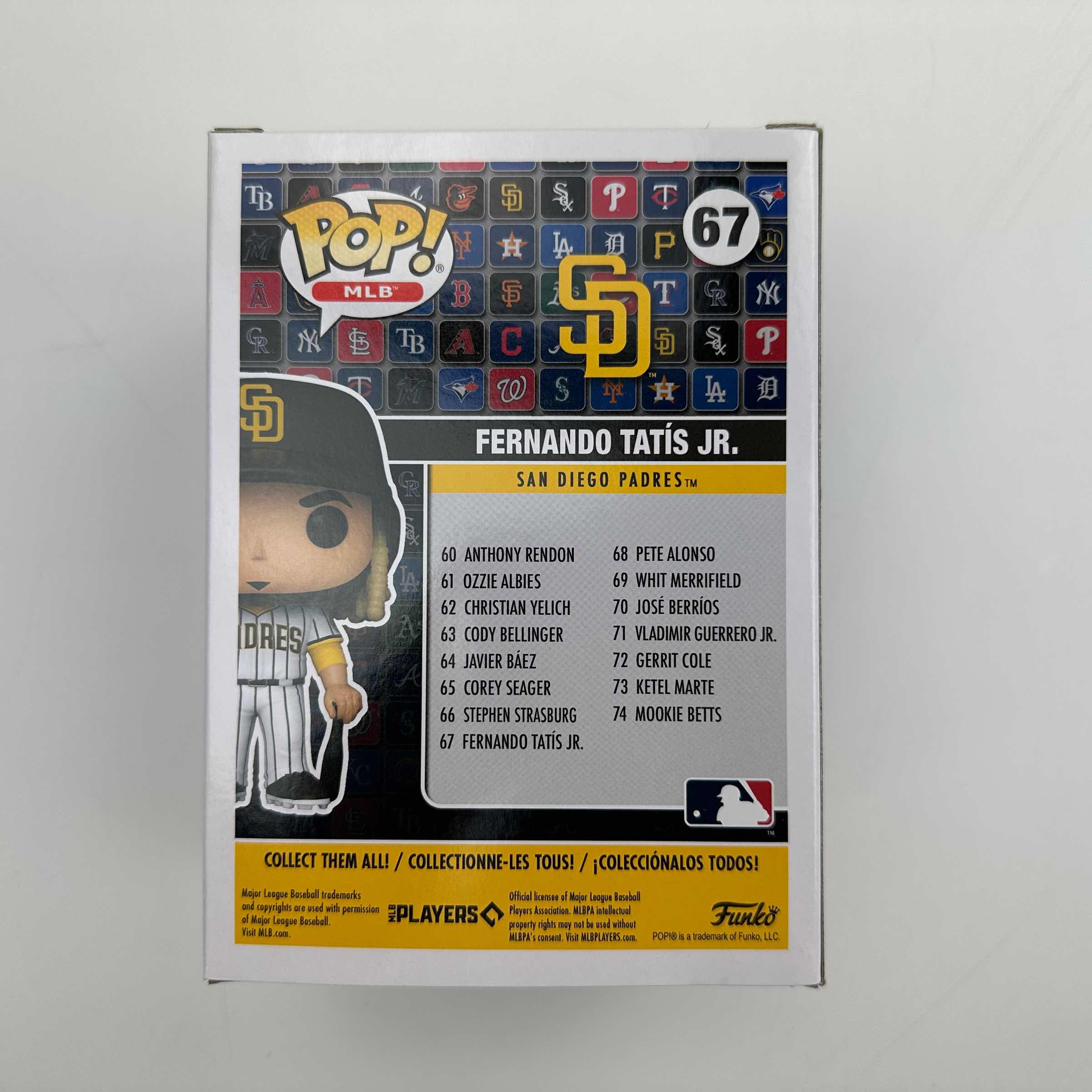 autographed-signed-fernando-tatis-jr-san-diego-padres-67-funko-pop-mlb-baseball-figurine-beckett-bas-coa