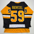 autographed-signed-jake-guentzel-pittsburgh-black-hockey-jersey-psa-coa