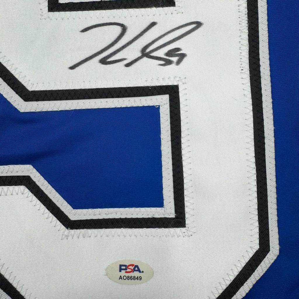 autographed-signed-jake-guentzel-tampa-bay-blue-hockey-jersey-psa-coa