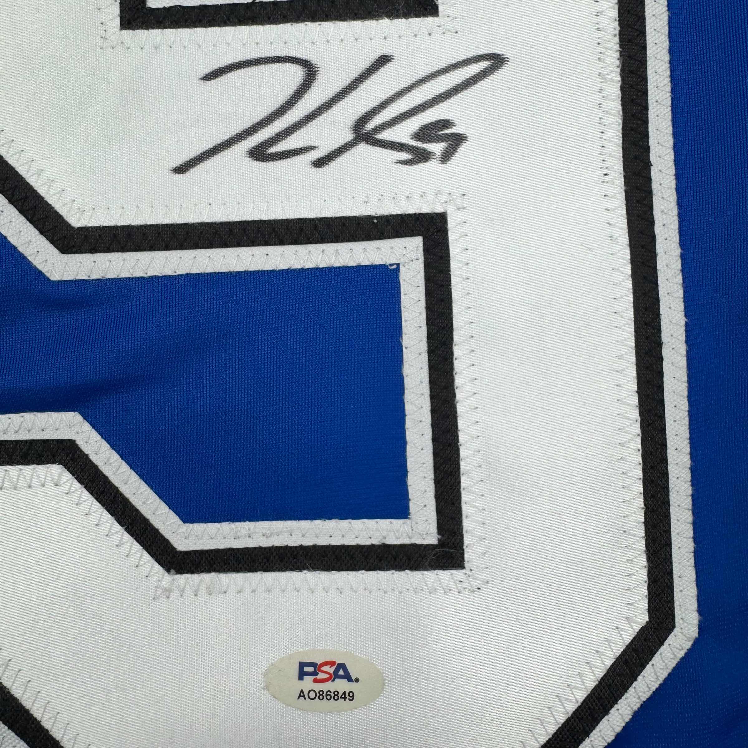 autographed-signed-jake-guentzel-tampa-bay-blue-hockey-jersey-psa-coa