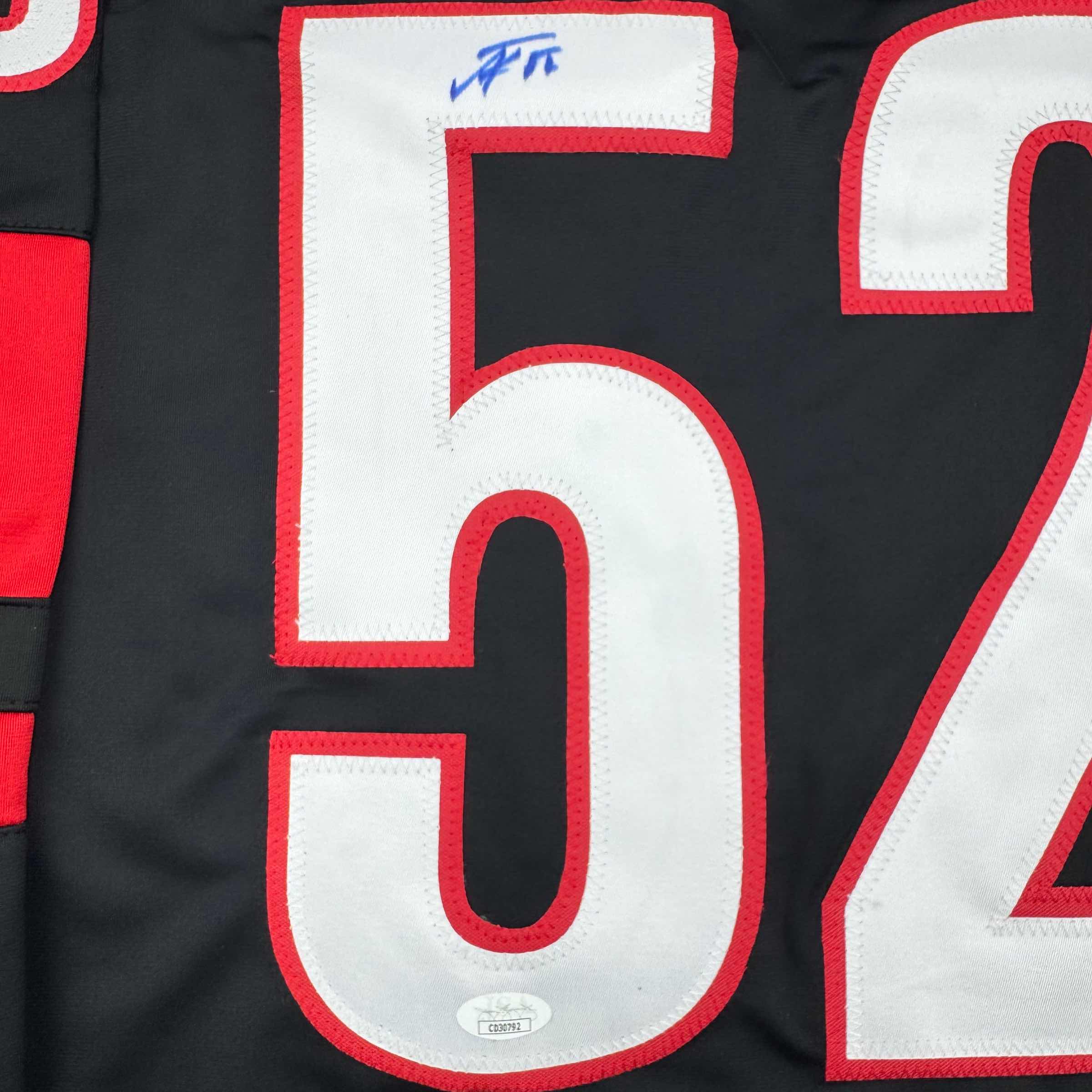 autographed-signed-pyotr-kochetkov-carolina-black-hockey-jersey-jsa-coa