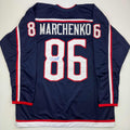 autographed-signed-kirill-marchenko-columbus-blue-hockey-jersey-jsa-coa