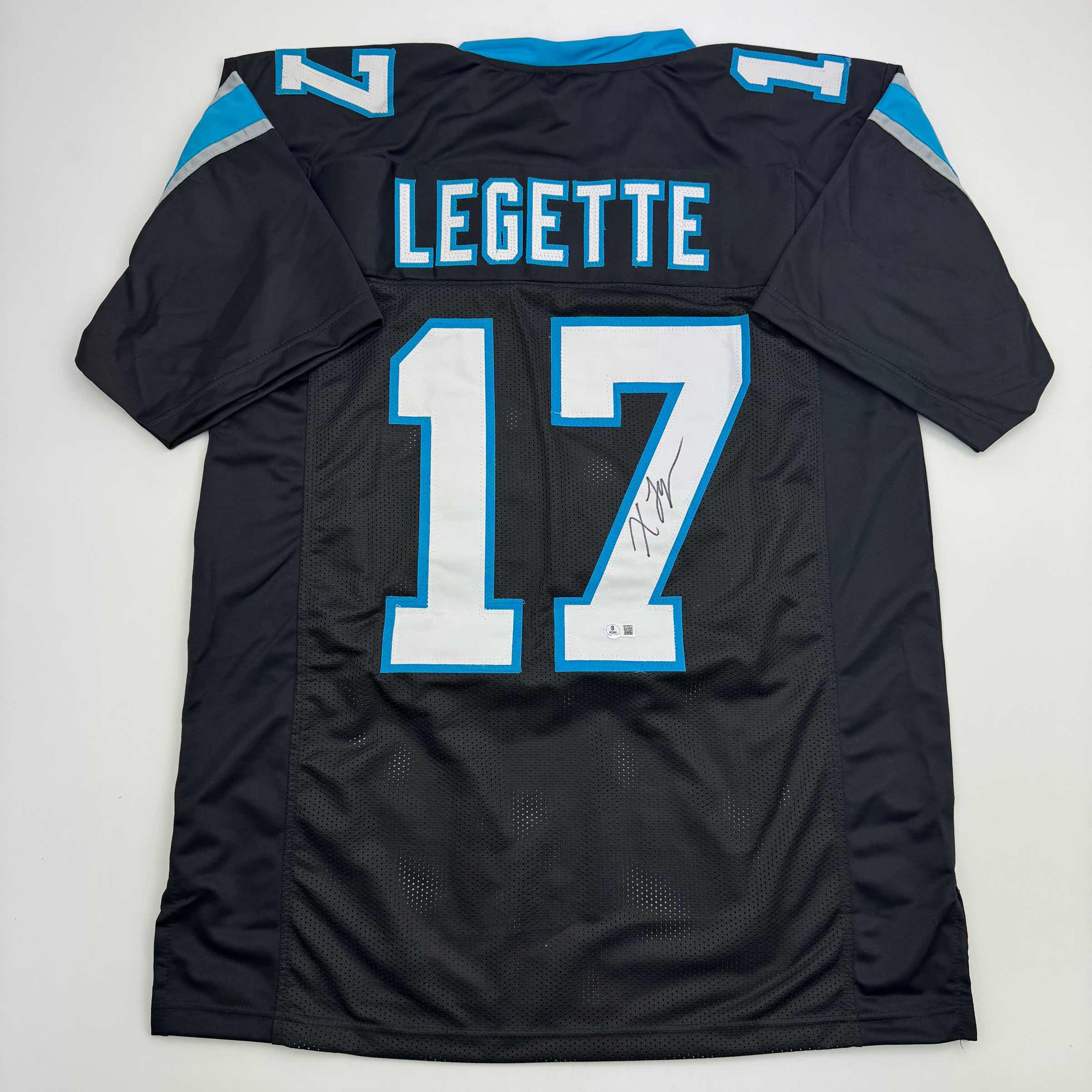 autographed-signed-xavier-legette-carolina-black-football-jersey-beckett-bas-coa