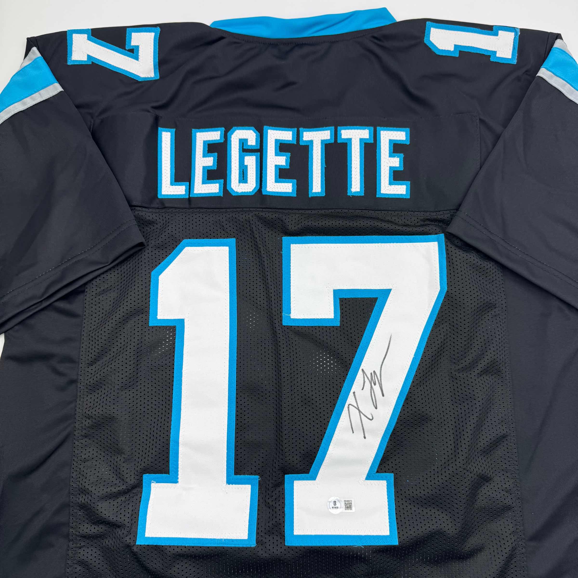 autographed-signed-xavier-legette-carolina-black-football-jersey-beckett-bas-coa