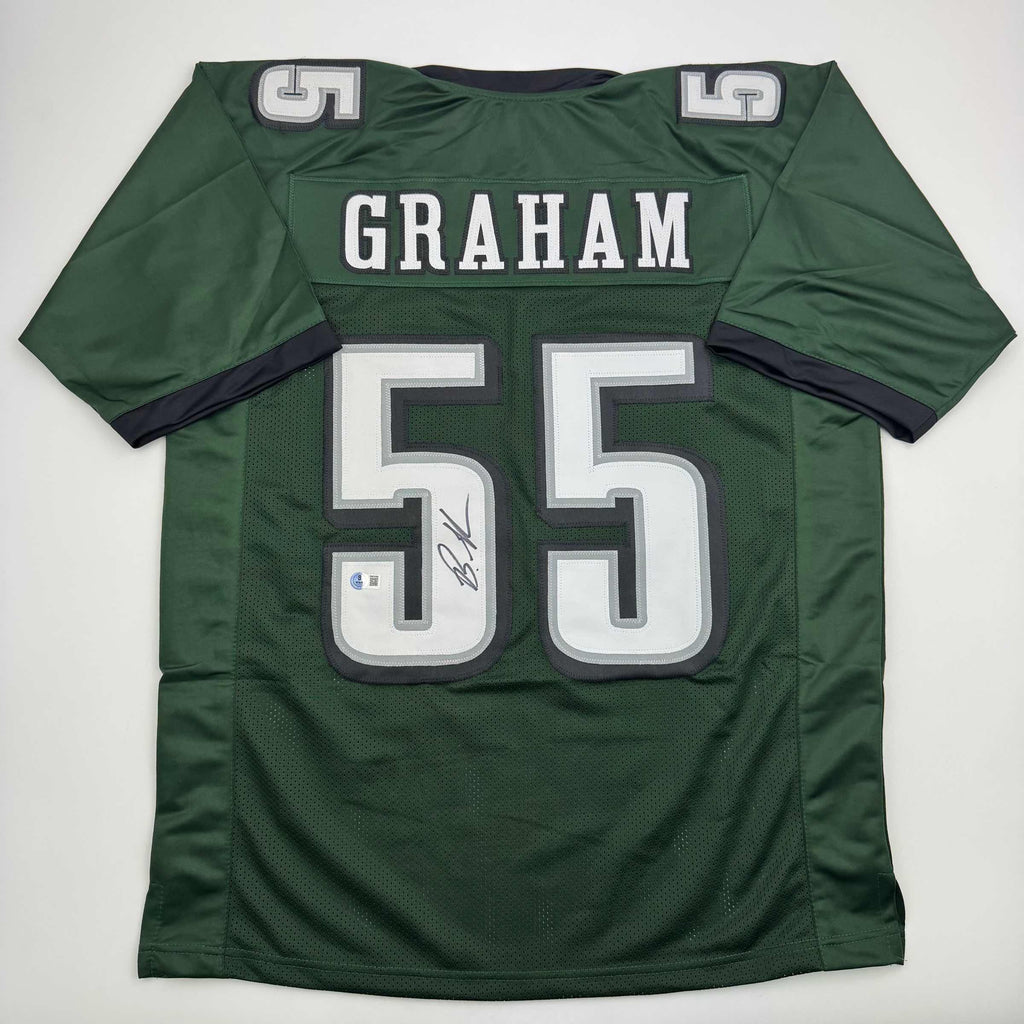 autographed-signed-brandon-graham-philadelphia-green-football-jersey-beckett-bas-coa
