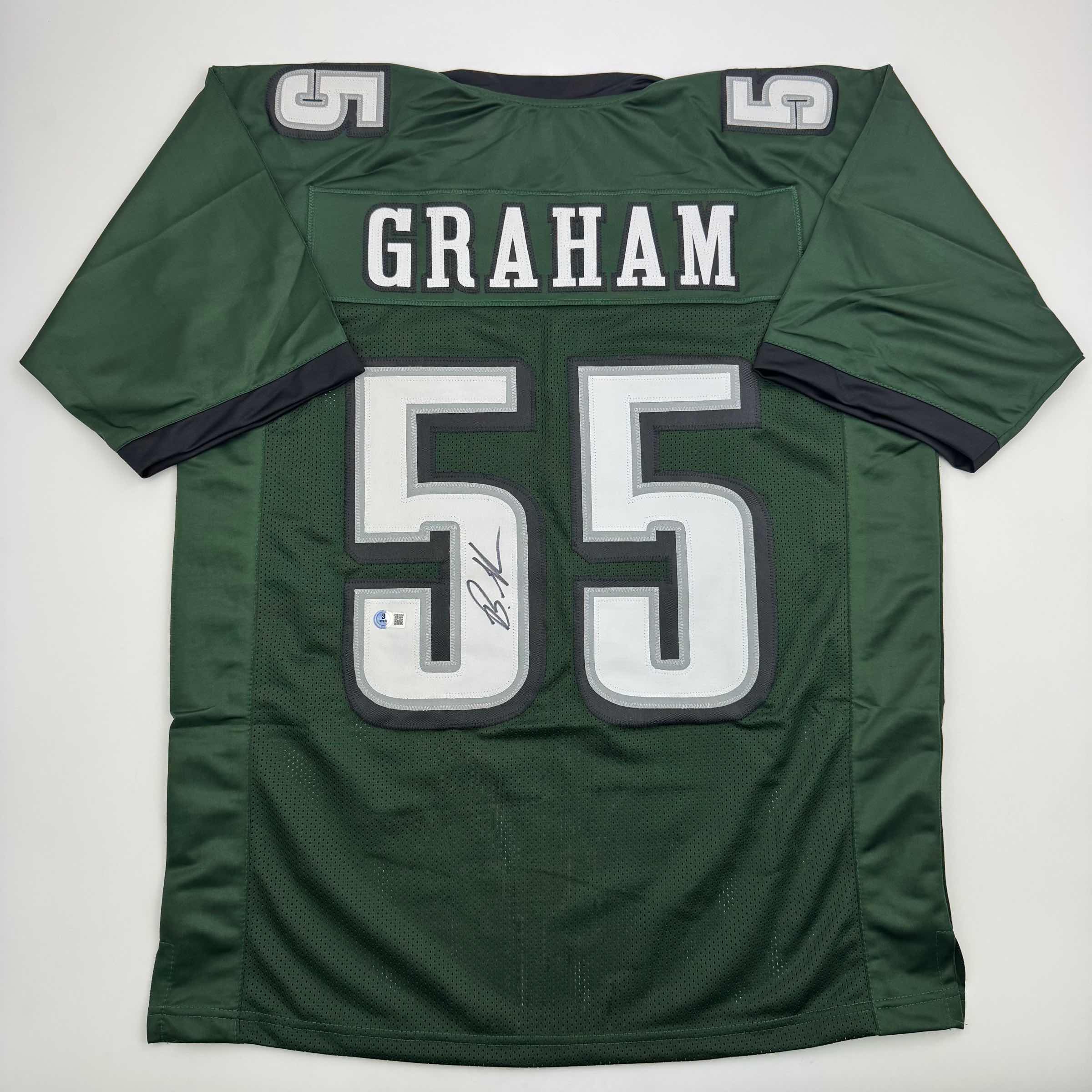 autographed-signed-brandon-graham-philadelphia-green-football-jersey-beckett-bas-coa
