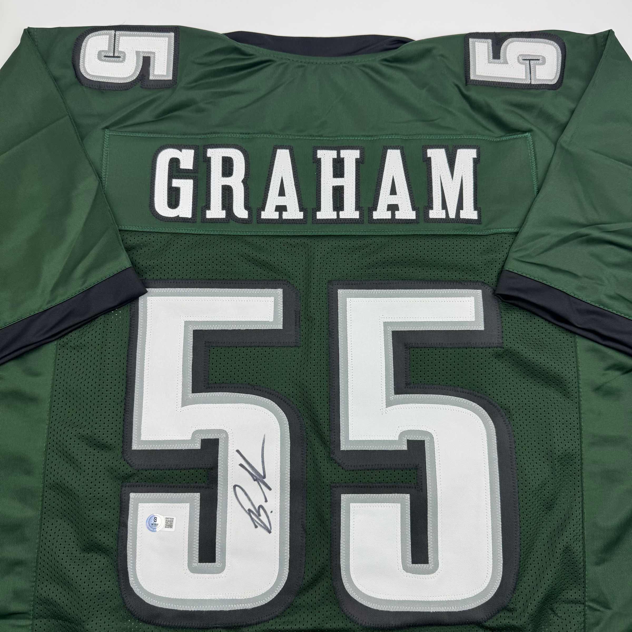 autographed-signed-brandon-graham-philadelphia-green-football-jersey-beckett-bas-coa