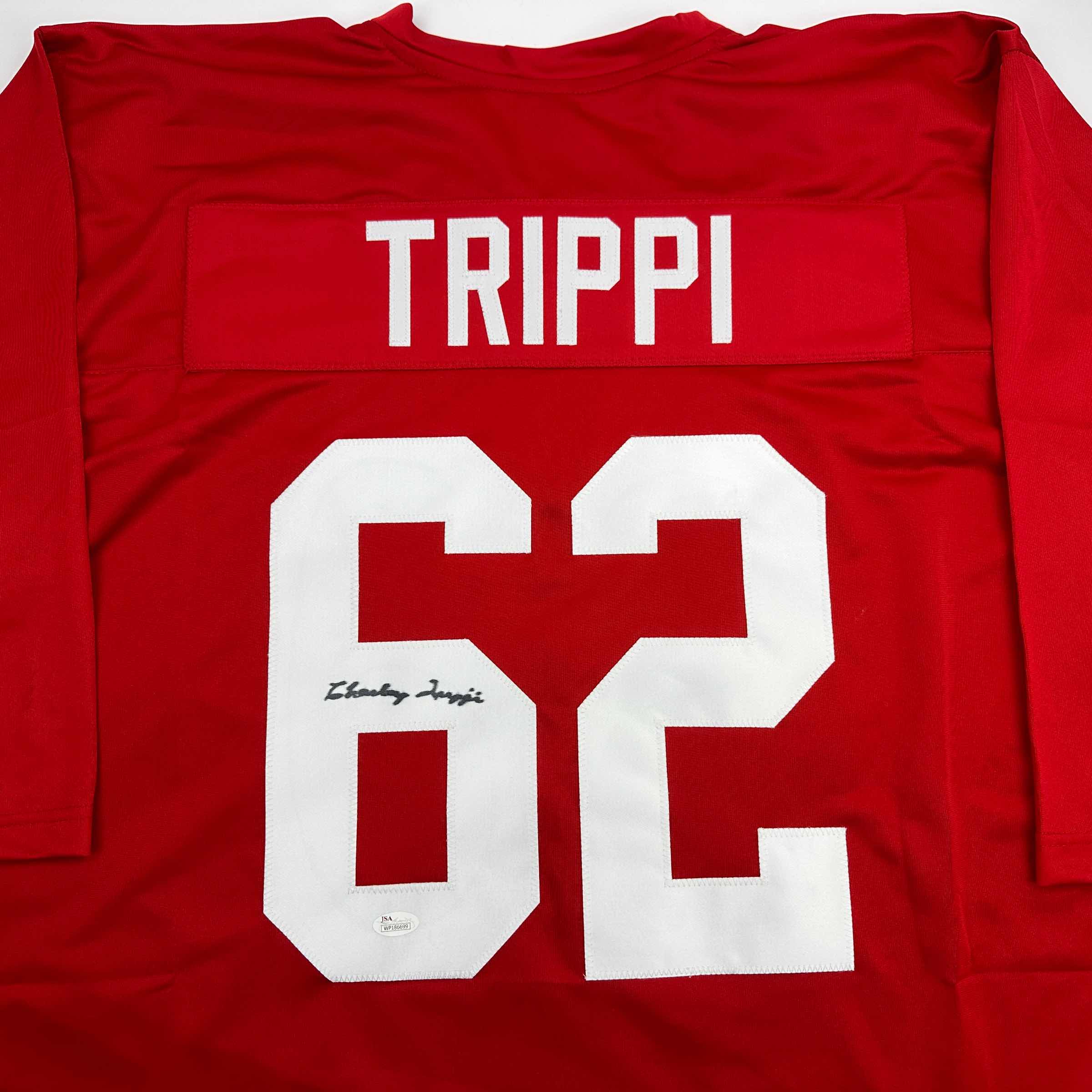 autographed-signed-charley-trippi-arizona-red-football-jersey-jsa-coa