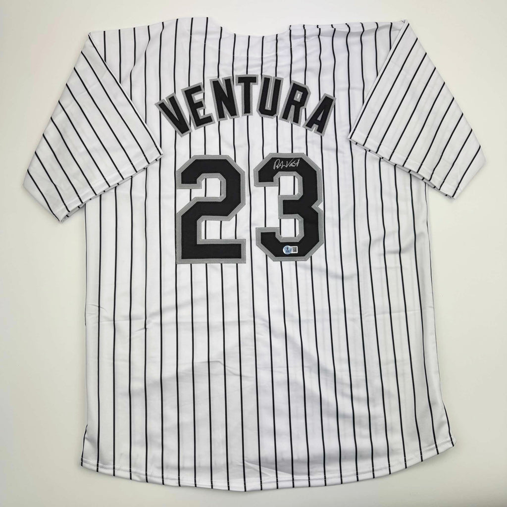 autographed-signed-robin-ventura-chicago-pinstripe-baseball-jersey-beckett-bas-coa