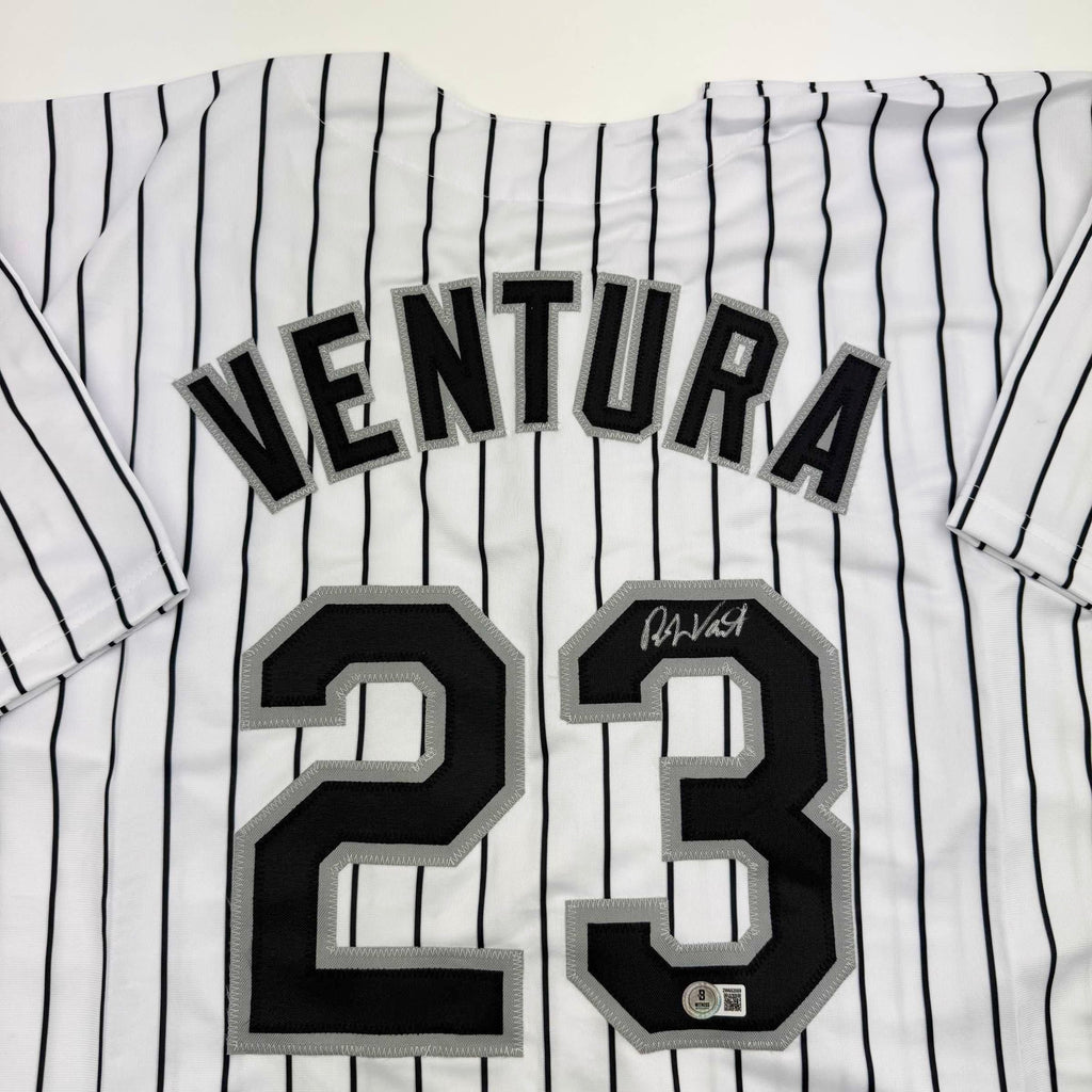 autographed-signed-robin-ventura-chicago-pinstripe-baseball-jersey-beckett-bas-coa