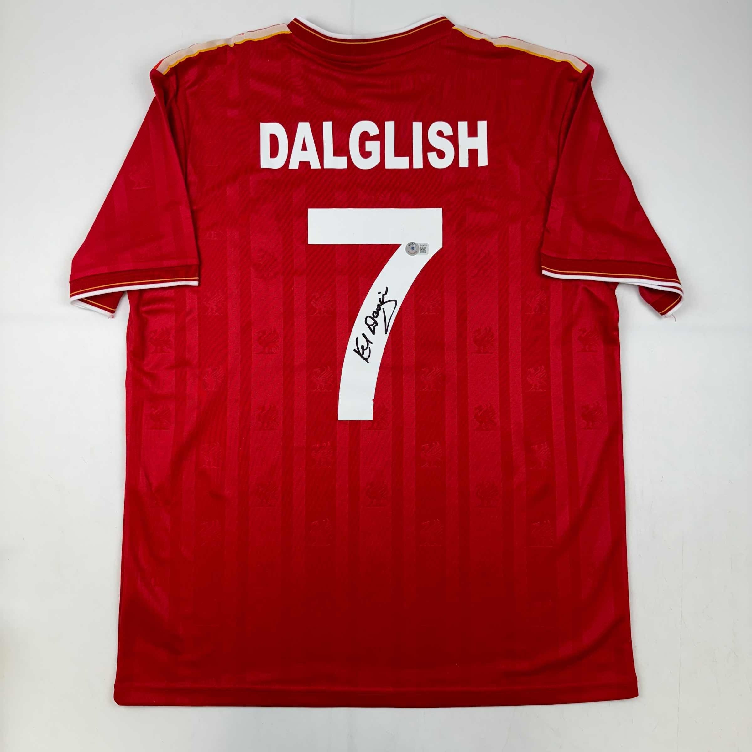 autographed-signed-kenny-dalglish-liverpool-red-crown-paints-soccer-jersey-beckett-bas-coa