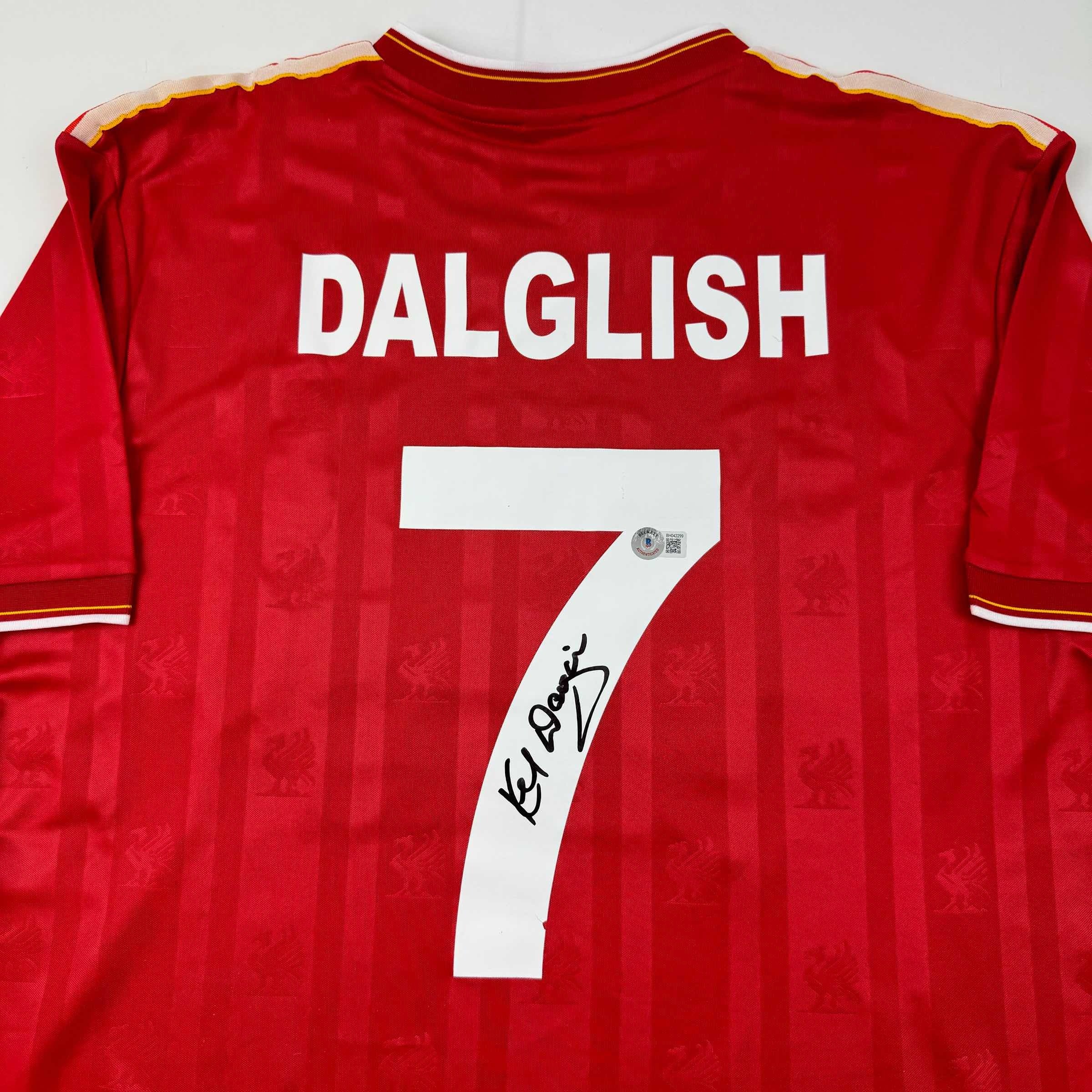 autographed-signed-kenny-dalglish-liverpool-red-crown-paints-soccer-jersey-beckett-bas-coa