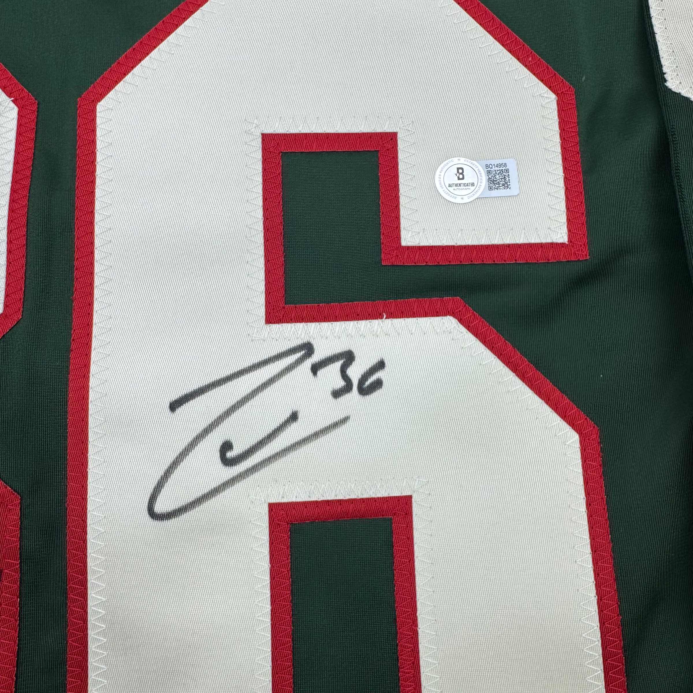 autographed-signed-mats-zuccarello-minnesota-green-hockey-jersey-beckett-bas-coa