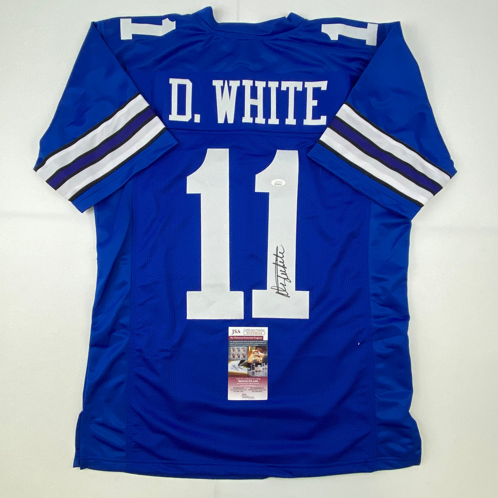autographed-signed-danny-white-dallas-retro-blue-football-jersey-jsa-coa