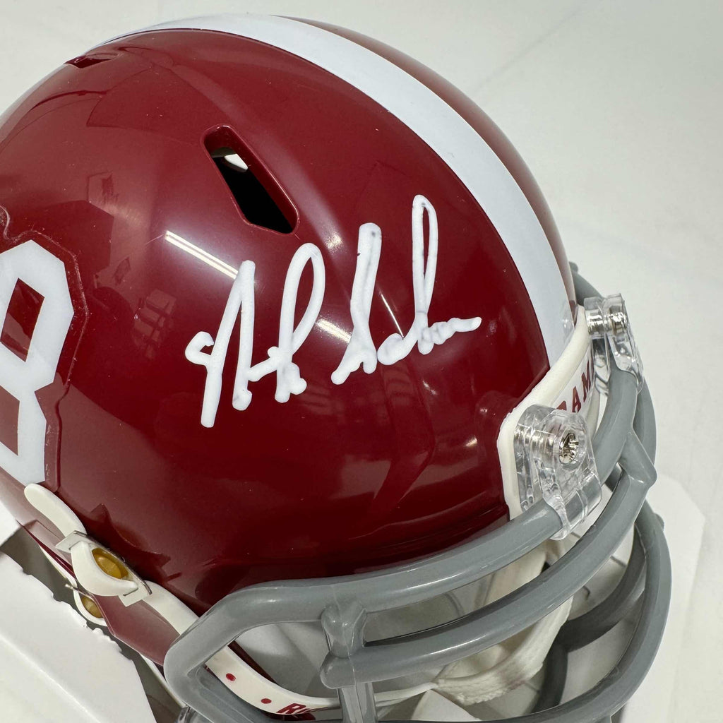autographed-signed-nick-saban-alabama-crimson-tide-mini-college-football-helmet-beckett-bas-coa-1