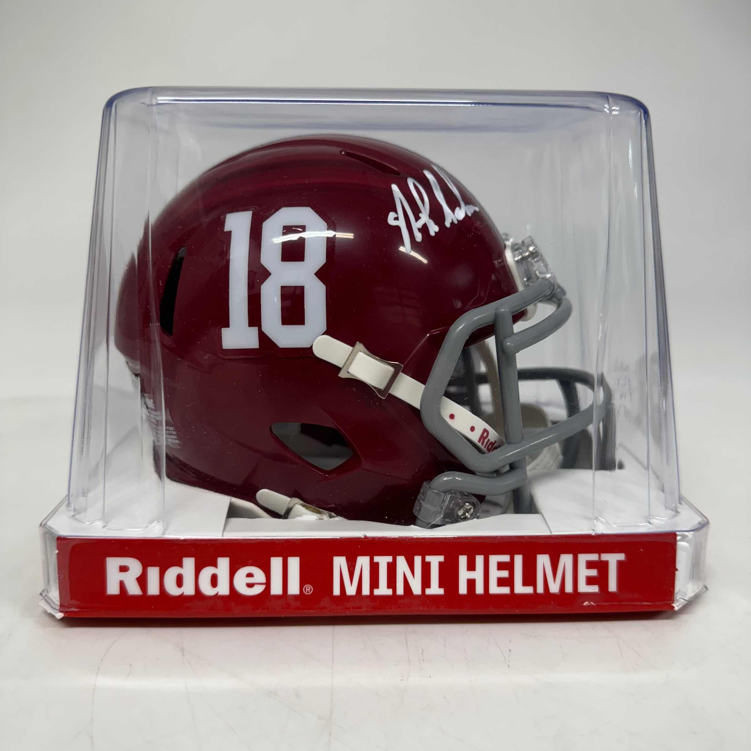 autographed-signed-nick-saban-alabama-crimson-tide-mini-college-football-helmet-beckett-bas-coa-1