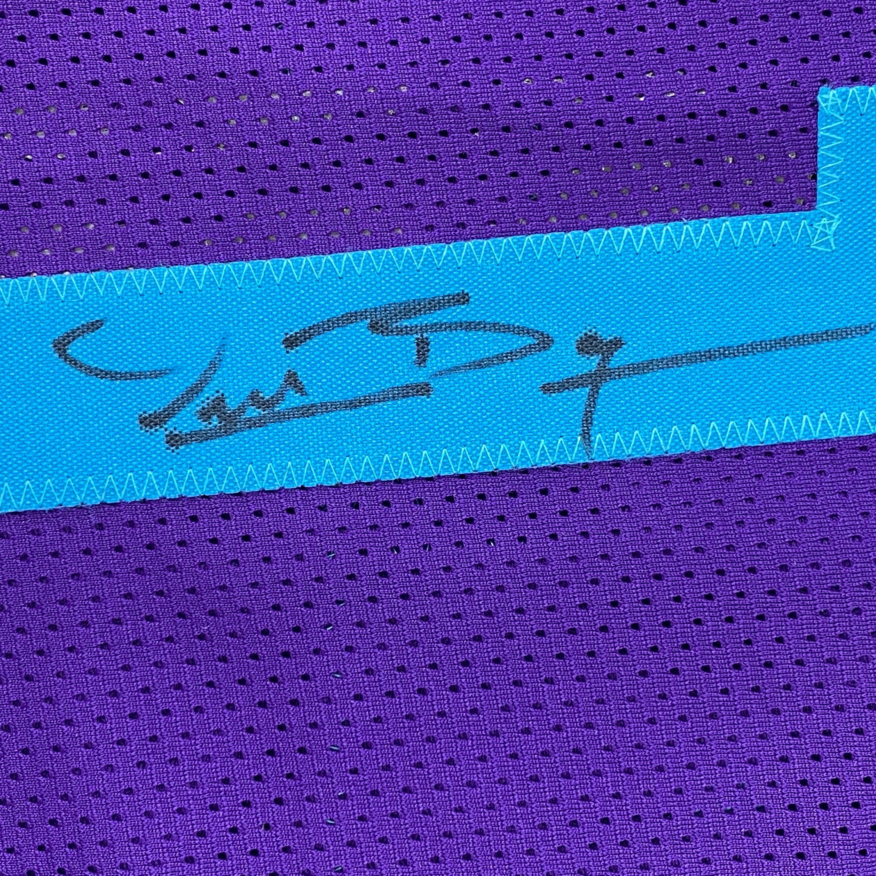 autographed-signed-muggsy-bogues-charlotte-purple-modern-basketball-jersey-beckett-bas-coa