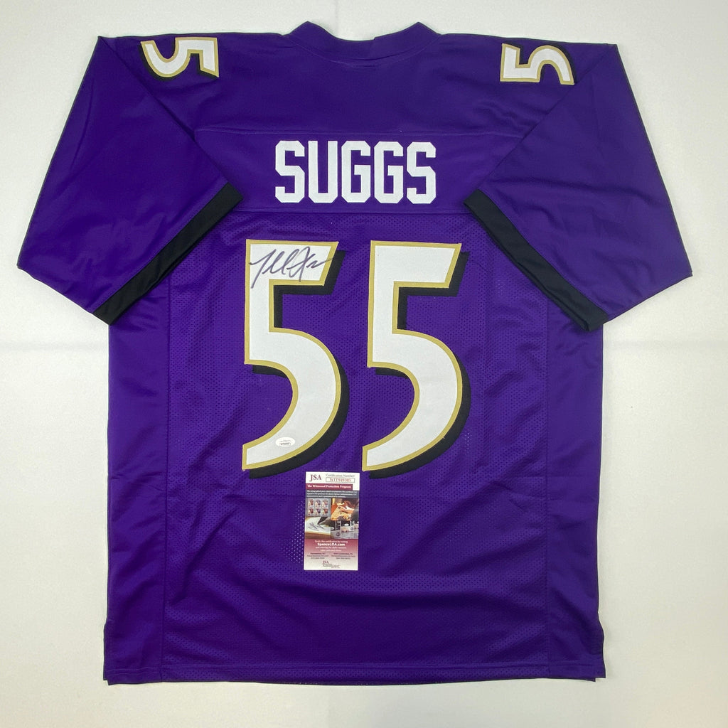 autographed-signed-terrell-suggs-baltimore-purple-football-jersey-jsa-coa