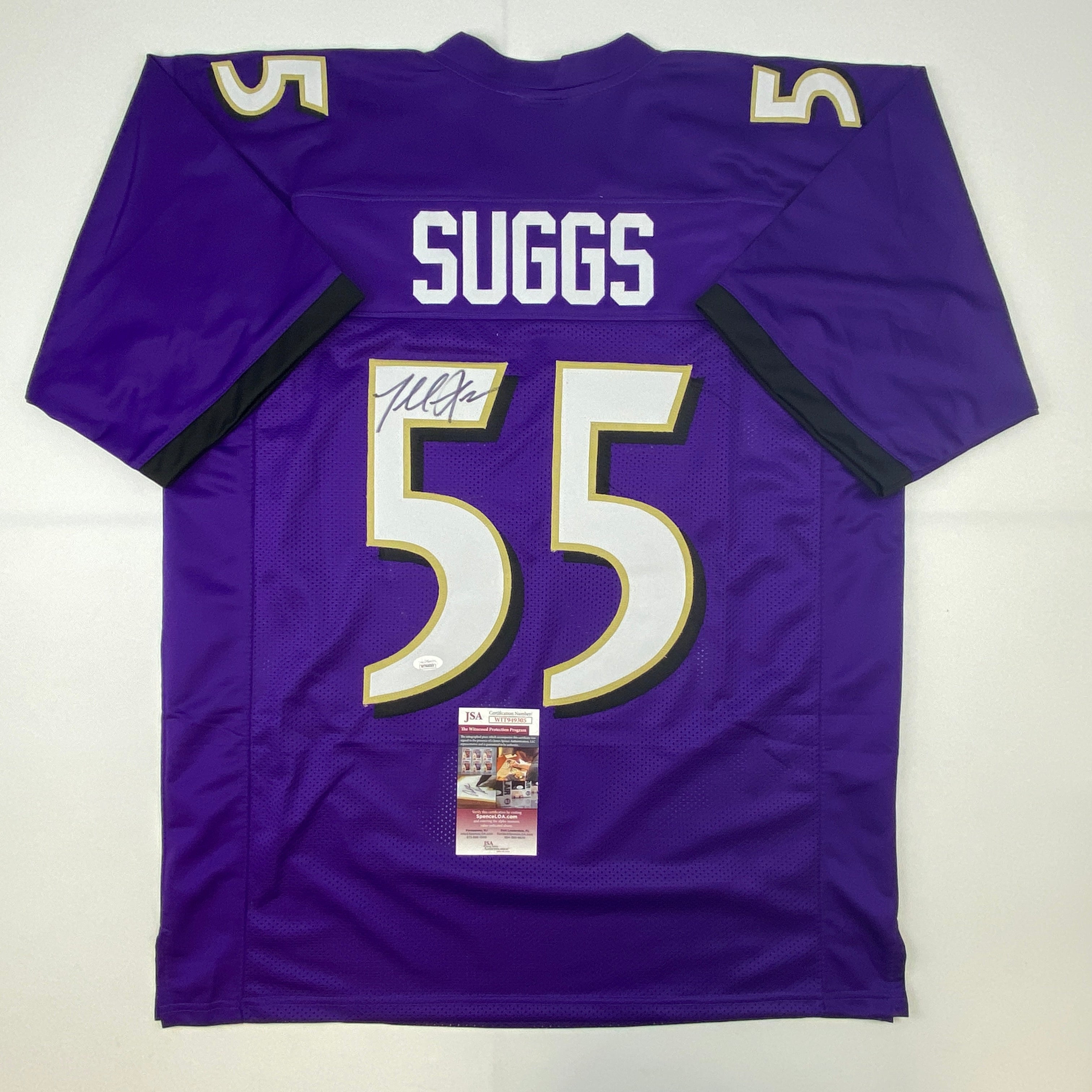 autographed-signed-terrell-suggs-baltimore-purple-football-jersey-jsa-coa