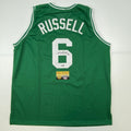 autographed-signed-bill-russell-boston-green-basketball-jersey-hollywood-collectibles-coa
