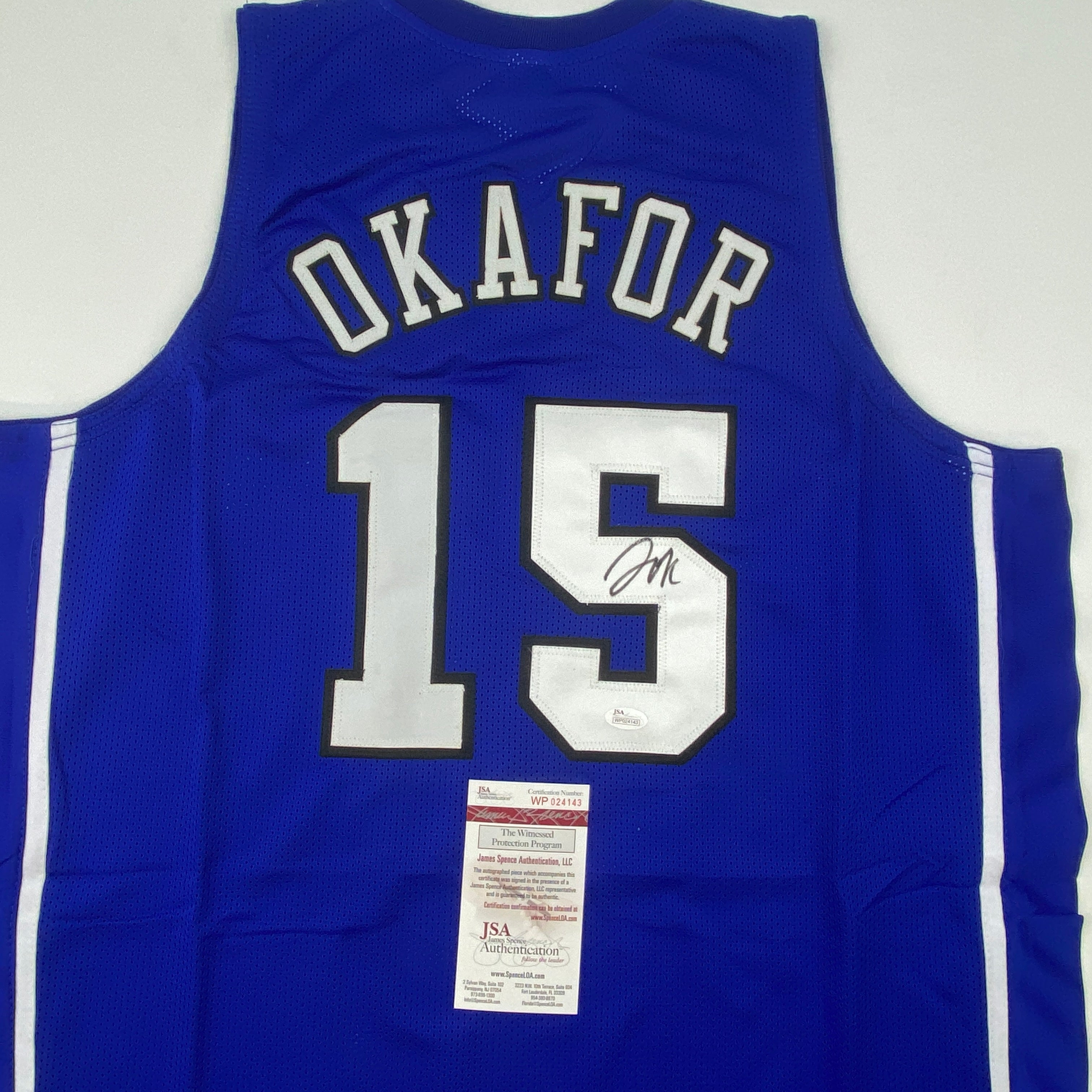 autographed-signed-jahlil-okafor-duke-blue-college-basketball-jersey-jsa-coa
