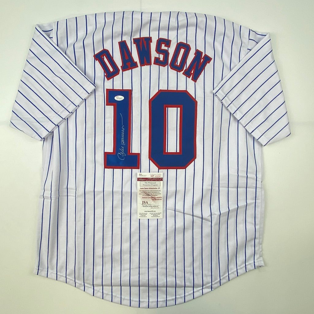 autographed-signed-andre-dawson-montreal-pinstripe-baseball-jersey-jsa-coa