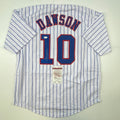 autographed-signed-andre-dawson-montreal-pinstripe-baseball-jersey-jsa-coa