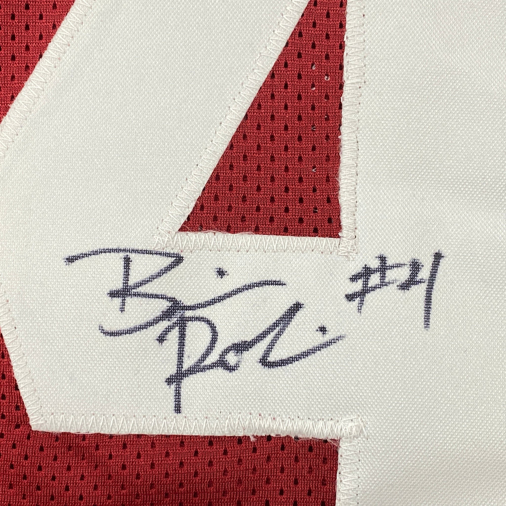 autographed-signed-brian-robinson-jr-alabama-red-college-football-jersey-jsa-coa