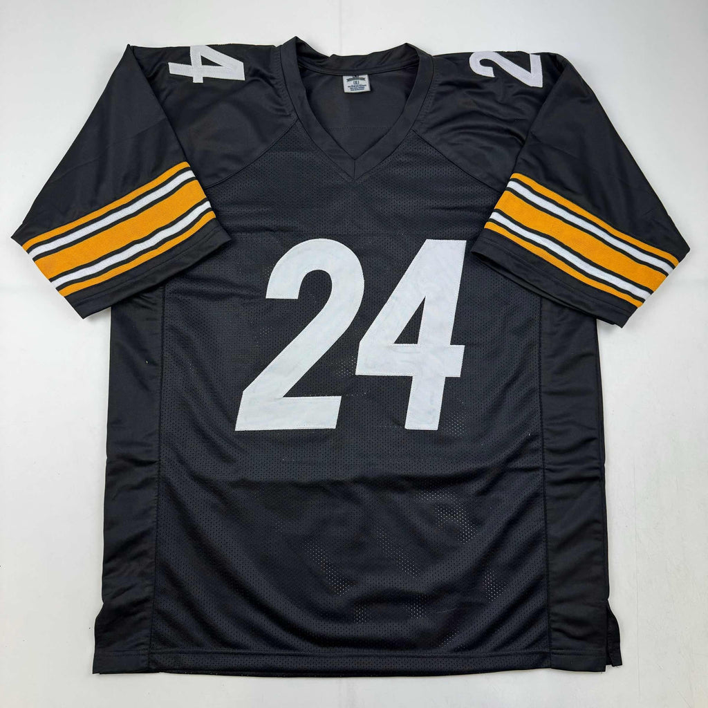 autographed-signed-joey-porter-jr-pittsburgh-black-football-jersey-jsa-coa