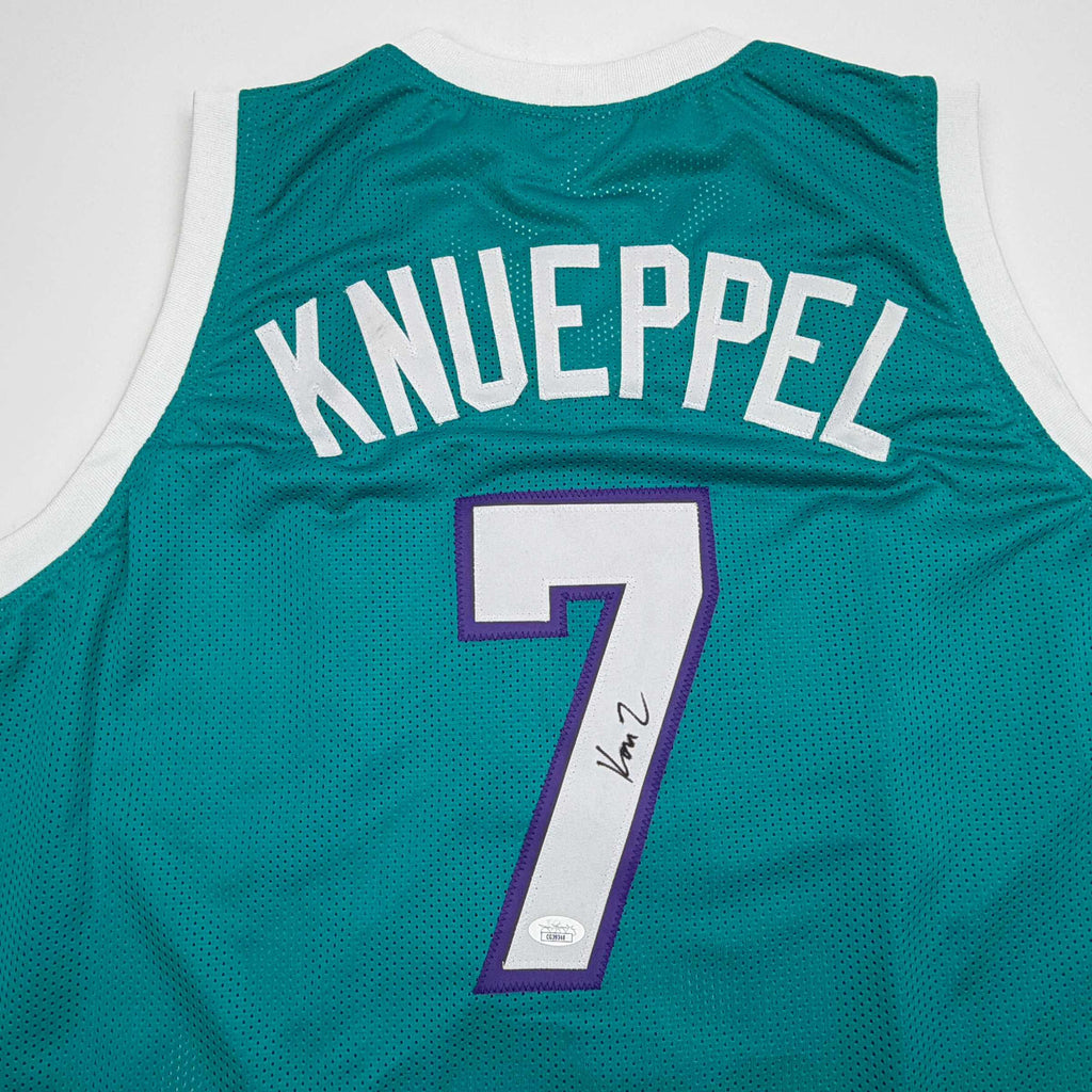 autographed-signed-kon-knueppel-charlotte-teal-basketball-jersey-jsa-coa