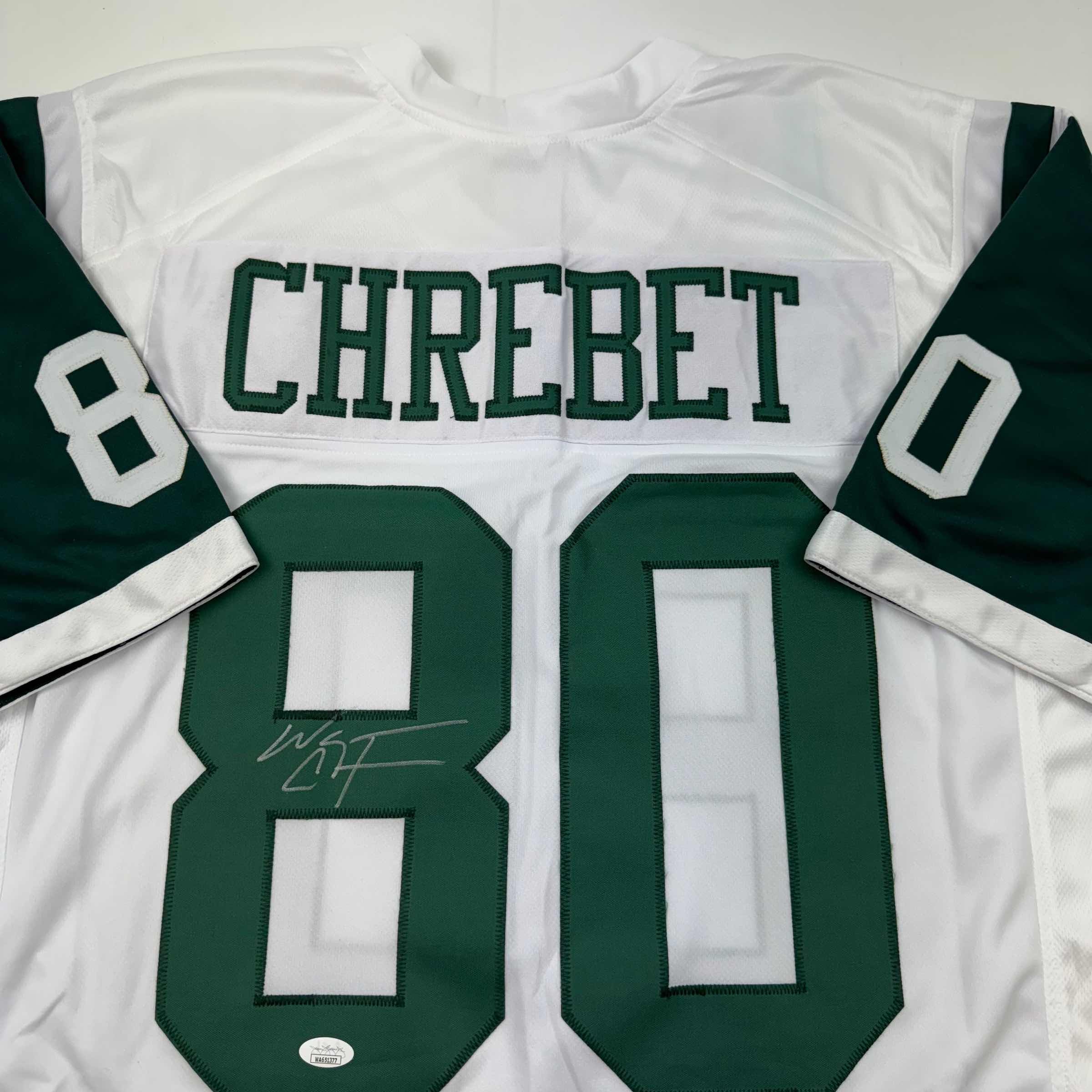 autographed-signed-wayne-chrebet-new-york-white-football-jersey-jsa-coa