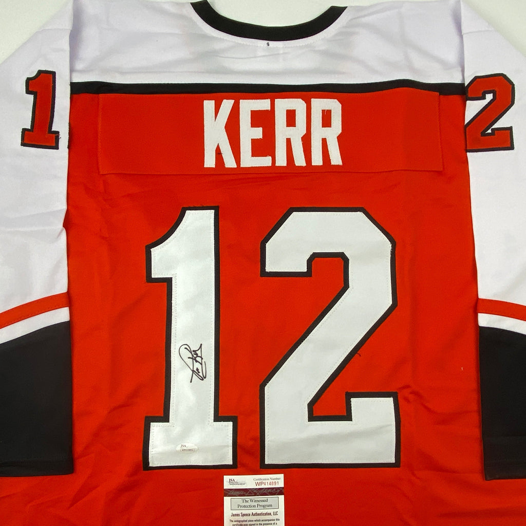 autographed-signed-tim-kerr-philadelphia-orange-hockey-jersey-jsa-coa