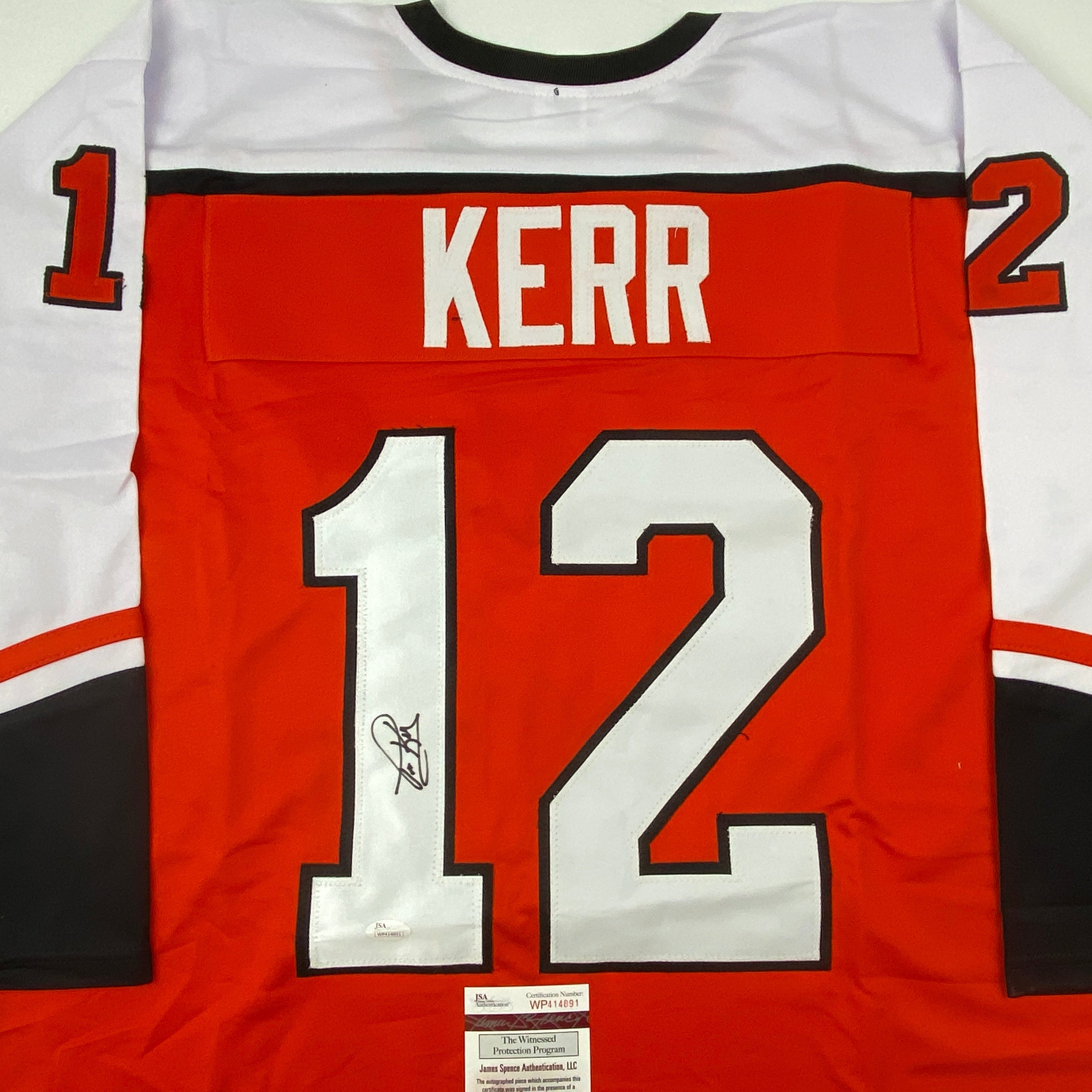 autographed-signed-tim-kerr-philadelphia-orange-hockey-jersey-jsa-coa