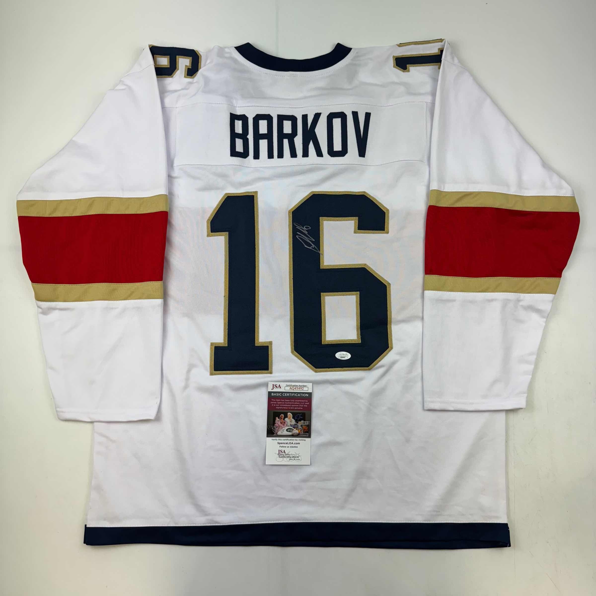 autographed-signed-aleksander-barkov-florida-white-hockey-jersey-jsa-coa