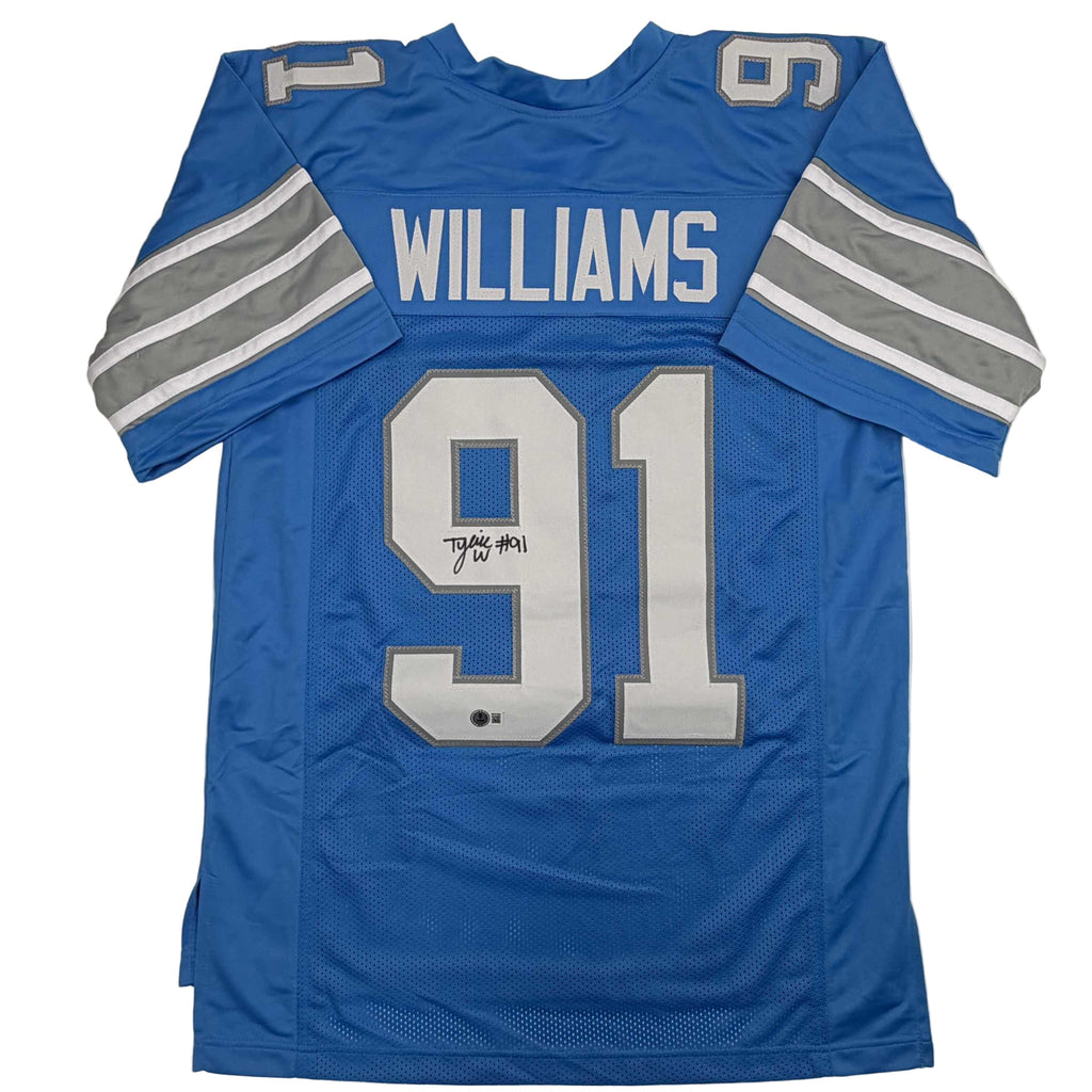 autographed-signed-tyleik-williams-detroit-blue-football-jersey-beckett-bas-coa