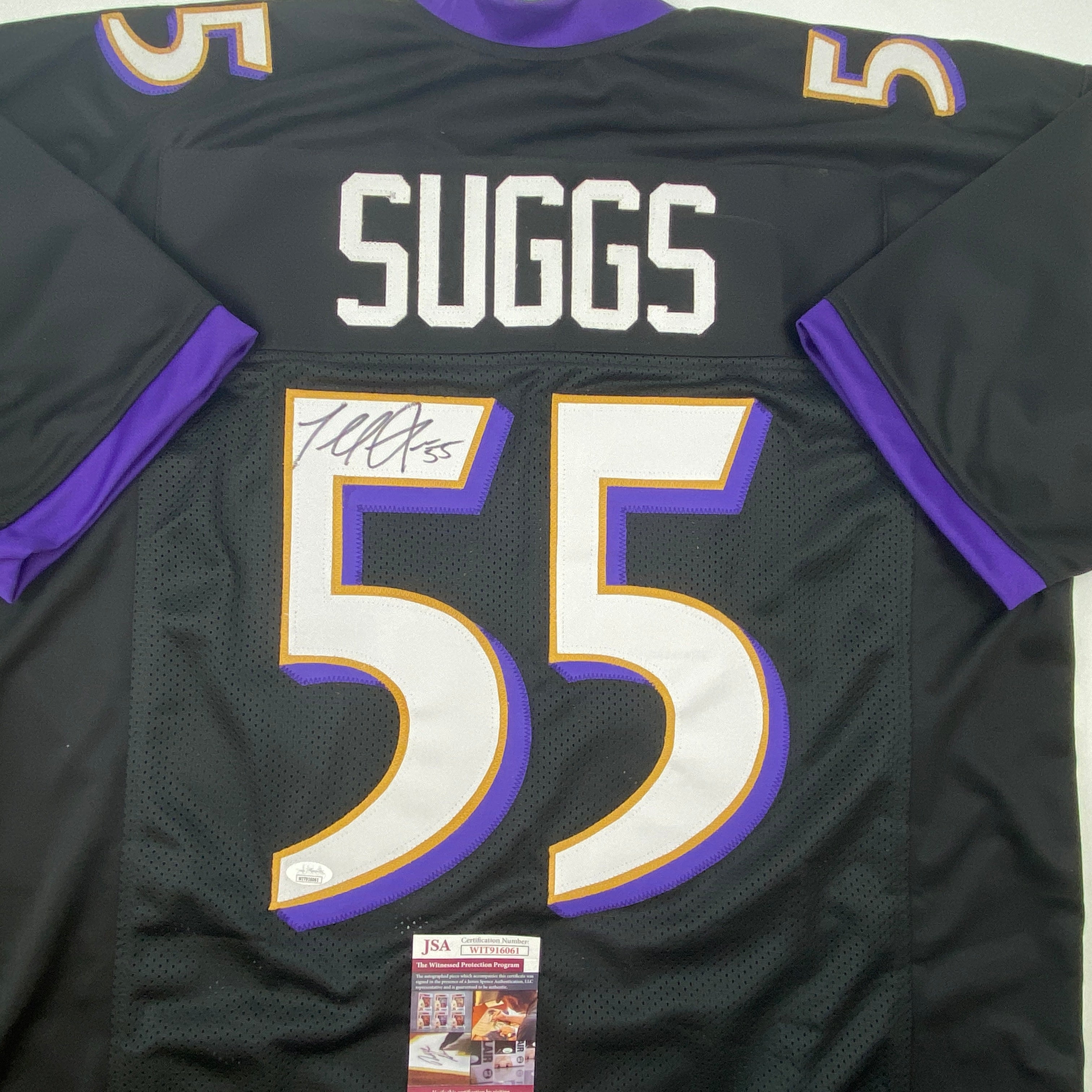 autographed-signed-terrell-suggs-baltimore-black-football-jersey-jsa-coa