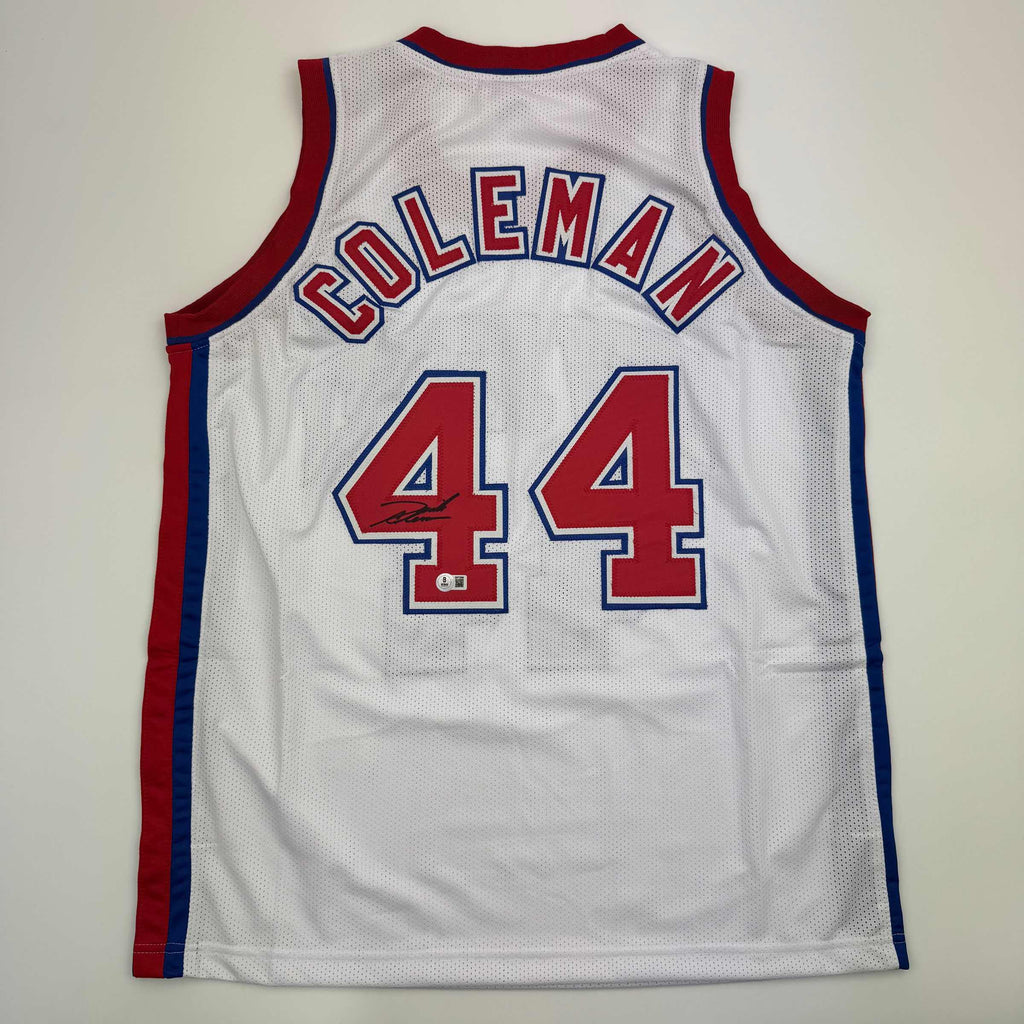 autographed-signed-derrick-coleman-new-jersey-nj-white-basketball-jersey-beckett-bas-coa