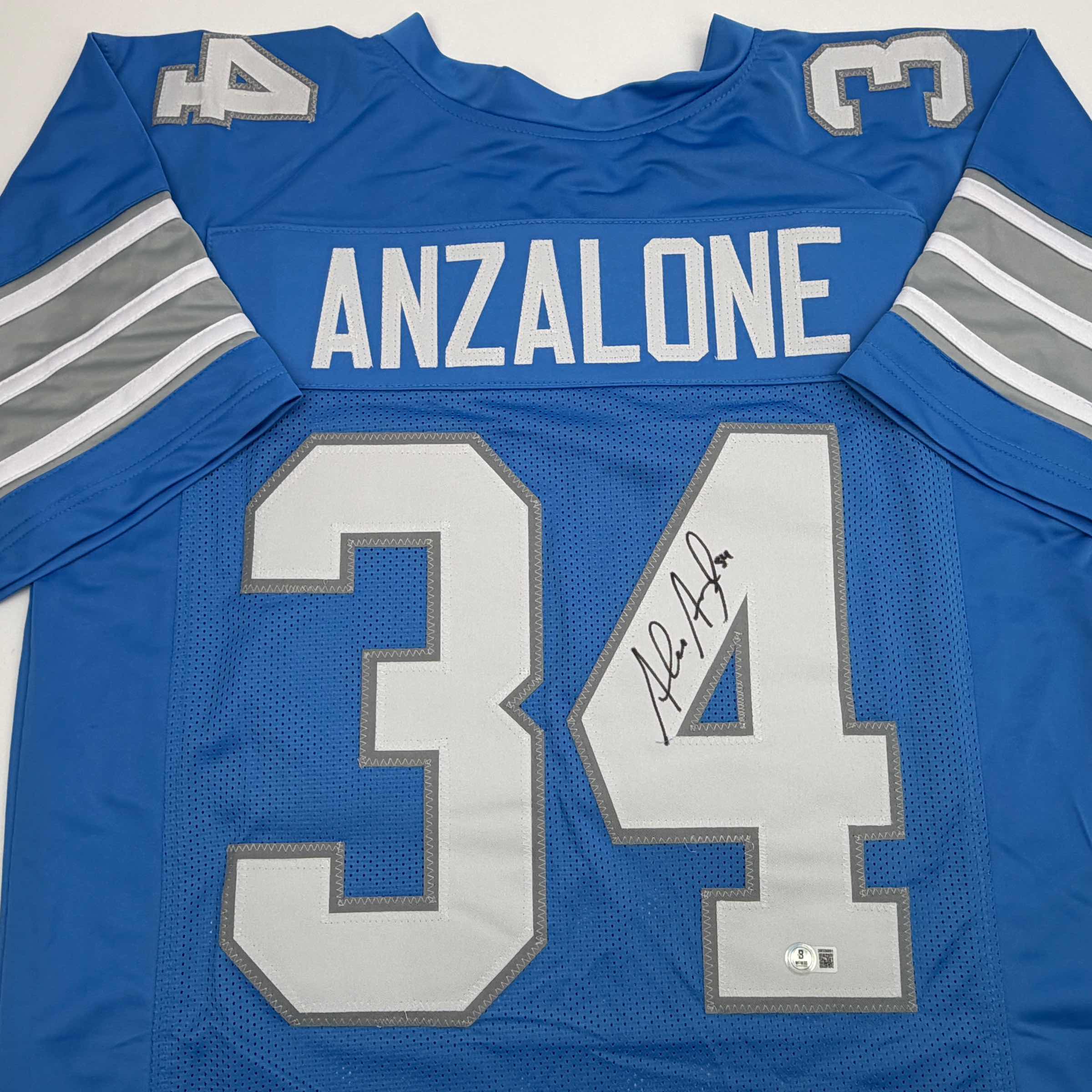 autographed-signed-alex-anzalone-detroit-blue-football-jersey-beckett-bas-coa