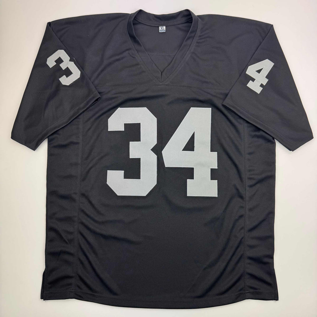 autographed-signed-bo-jackson-oakland-black-football-jersey-jsa-coa