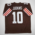autographed-signed-quinshon-judkins-cleveland-football-brown-jersey-beckett-bas-coa