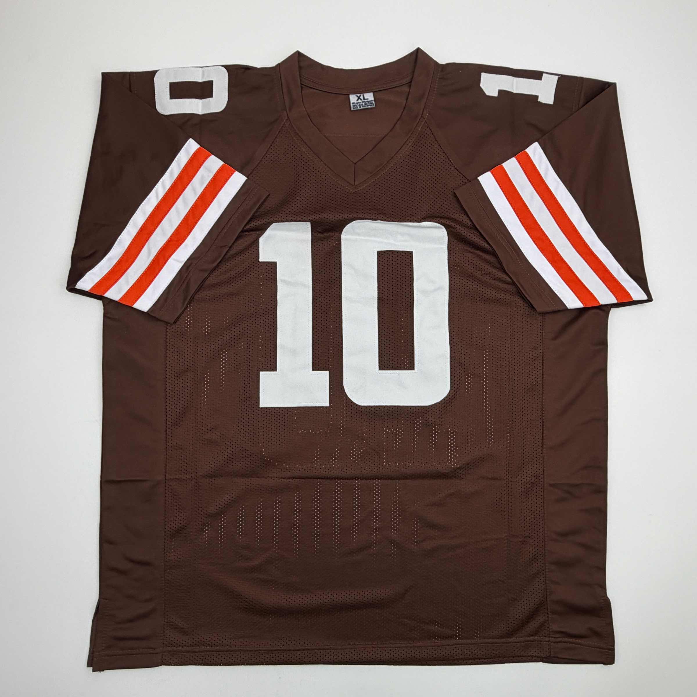 autographed-signed-quinshon-judkins-cleveland-football-brown-jersey-beckett-bas-coa