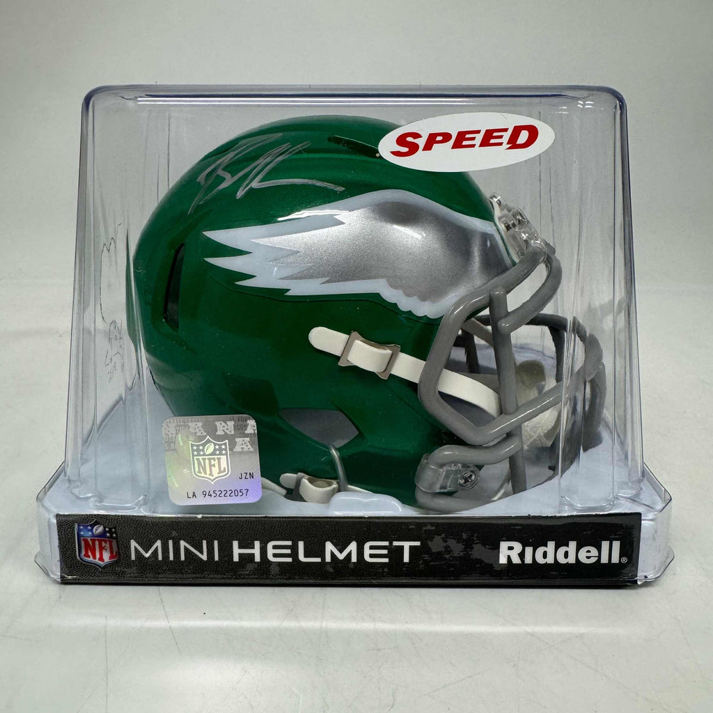 autographed-signed-brandon-graham-philadelphia-eagles-kelly-green-mini-football-helmet-beckett-bas-coa