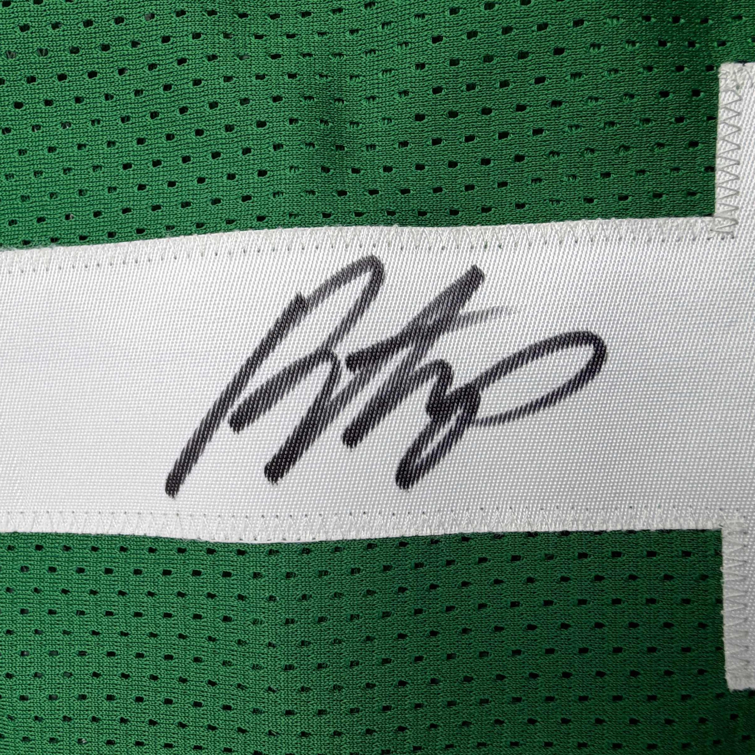 autographed-signed-payton-pritchard-boston-green-basketball-jersey-jsa-coa