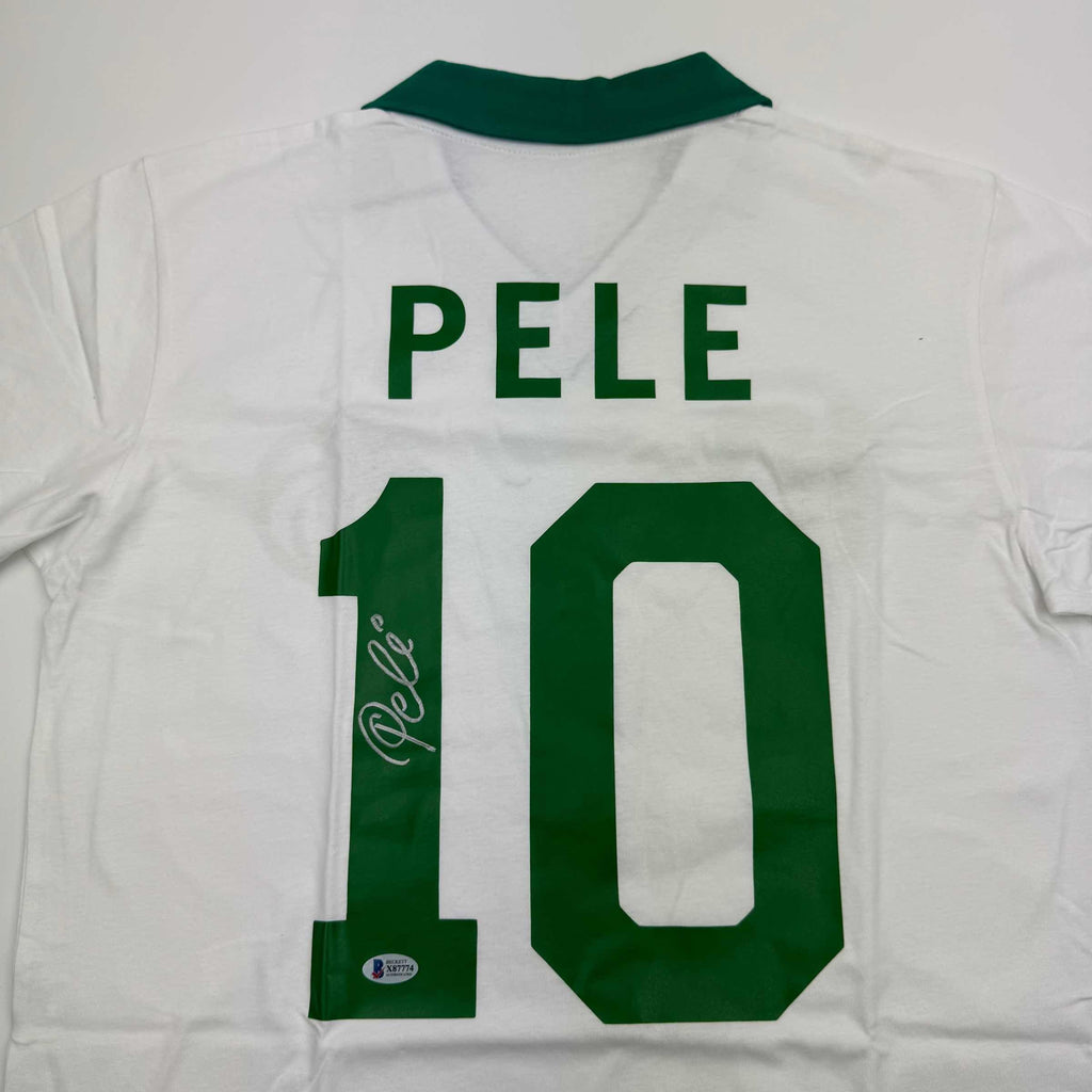 autographed-signed-pele-new-york-cosmos-white-soccer-futbol-jersey-beckett-bas-coa