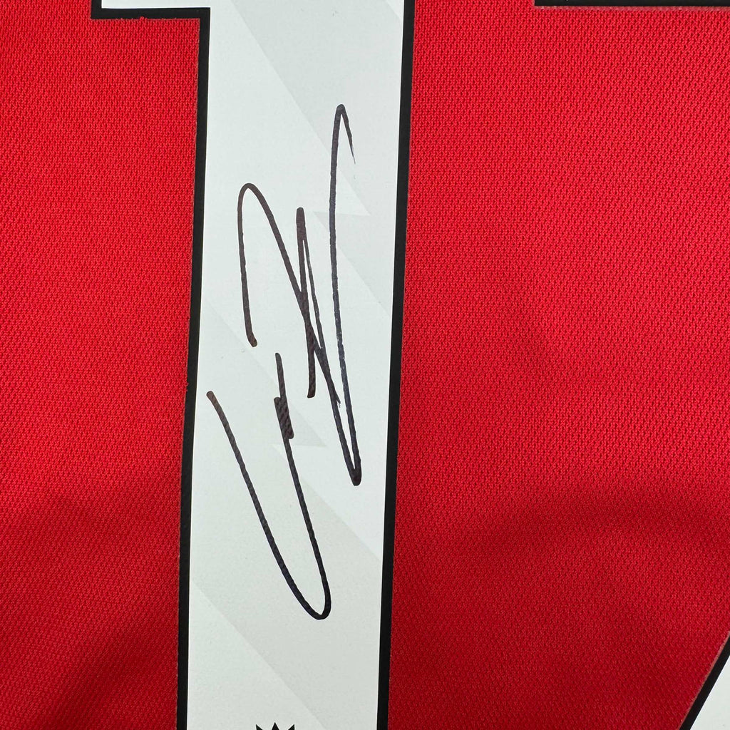 autographed-signed-alejandro-garnacho-manchester-united-red-soccer-jersey-beckett-bas-coa-1