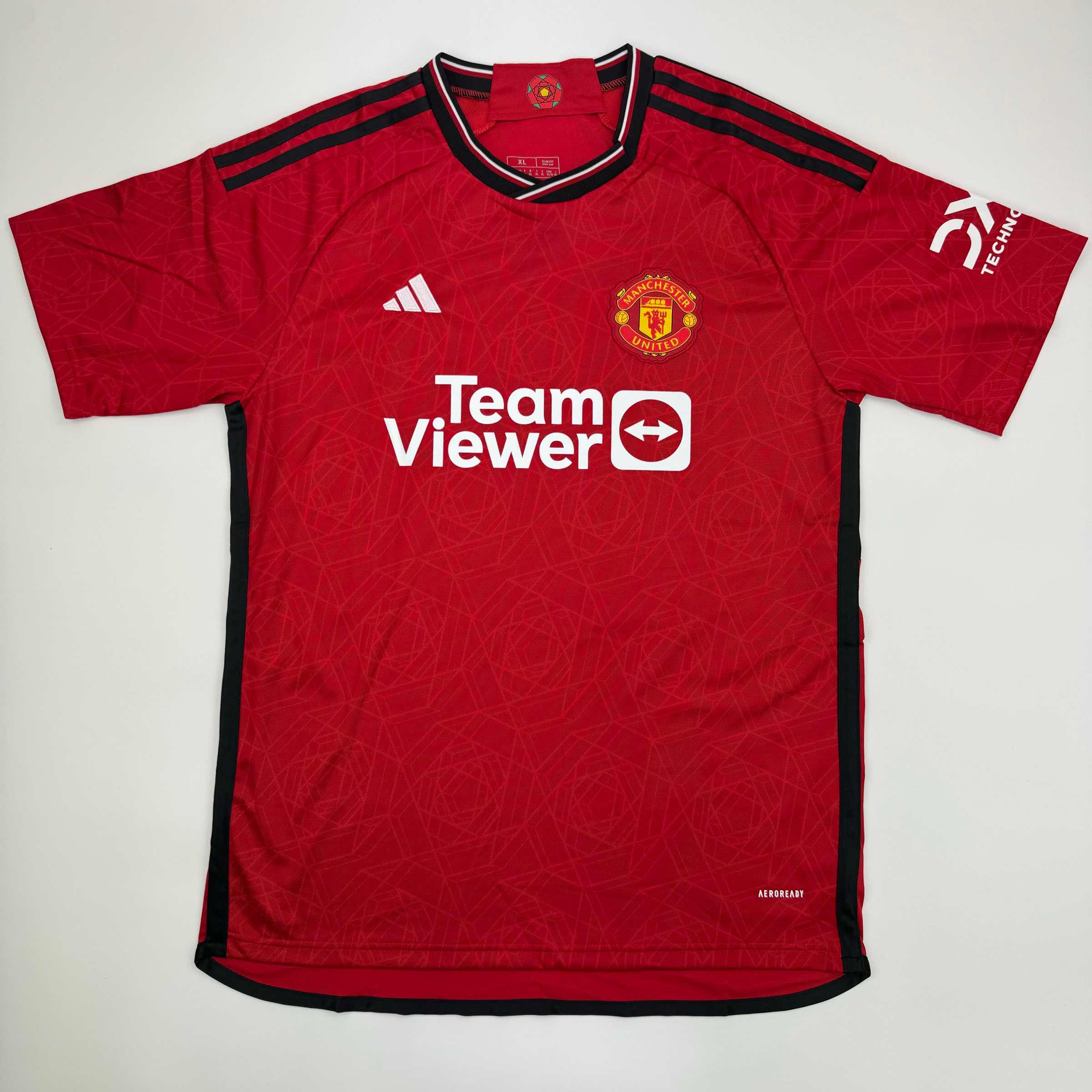autographed-signed-alejandro-garnacho-manchester-united-red-soccer-jersey-beckett-bas-coa-1