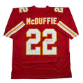 autographed-signed-trent-mcduffie-kansas-city-red-football-jersey-jsa-coa